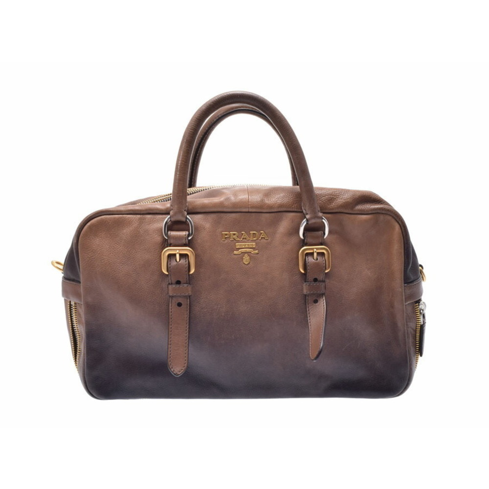 Prada Handbag Strap Brown Leather - image 1